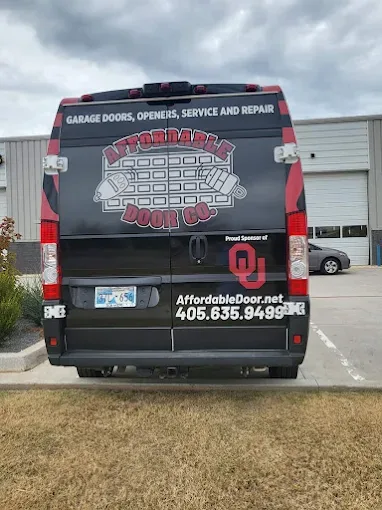 Affordable Door Co service van for garage door repair and installation in Oklahoma City OK
